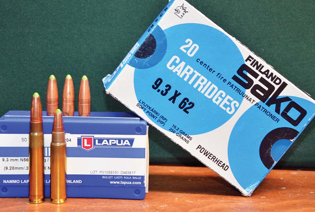 While hunting moose in Finland with a friend who worked at Sako many years ago, Layne bagged a couple of bull moose with a rifle chambered for the 9.3x62mm Mauser and Sako ammunition loaded with the Lapua Naturalis 220-grain all-copper bullet, which had only recently been introduced by Lapua. Boxes for the new load were still several weeks away.